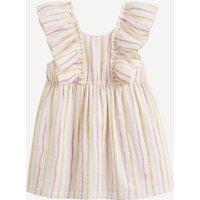 Striped Ruffled Dress
