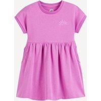 Short Sleeve Mini Dress in Fleece