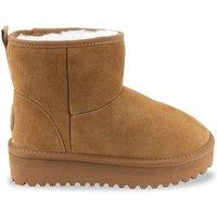Chilltop Suede Platform Boots with Faux Fur Lining