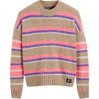 Multi-Striped Jumper with Crew Neck