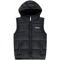 Logo Print Padded Gilet with Hood