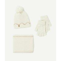 Beanie, Gloves and Snood Set