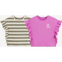 Pack of 2 Ruffled T-Shirts