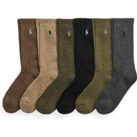 Pack of 6 Pairs of Performance Socks in Cotton Mix