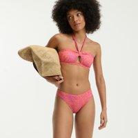 Printed Bandeau Bikini Top