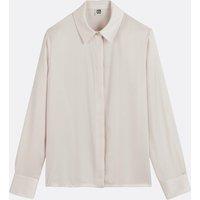 Satin Loose Fit Shirt with Long Sleeves