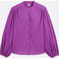 Signatures Lise Oversized Shirt with Mandarin Collar