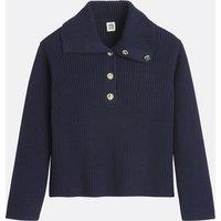 Chunky Knit Jumper with High Neck
