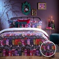 Creepy Town Reversible Duvet Cover and Pillowcase Set