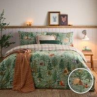 100% Brushed Cotton Duvet Cover and Pillowcase Set
