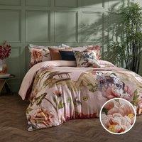 Geisha 100% Cotton Sateen Duvet Cover and Pillowcase Set