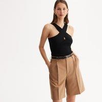 Sleeveless Tank Top with Crossed Straps