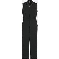 Sleeveless Zip-Up Jumpsuit