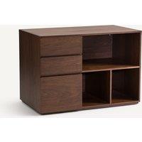 Working Walnut-Veneered Double Unit