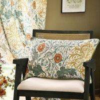 Seaweed Matt Velvet Piped Feather Filled Cushion