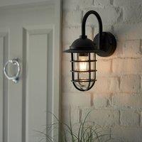 Foxford Black Outdoor Wall Light