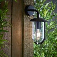 Tempo Black Outdoor Wall Light