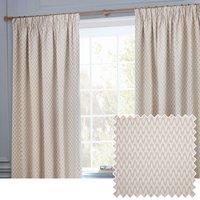 Hutton Woven Jacquard Pencil Pleat Curtains