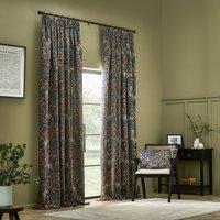 Seaweed Matt Velvet Pencil Pleat Curtains