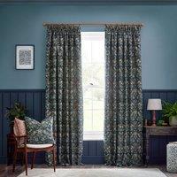 Strawberry Thief Jacquard Pencil Pleat Curtains