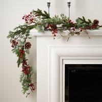 150cm Red Berry and Eucalyptus Garland