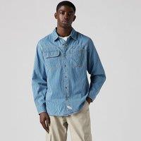Worker Striped Twill Shirt