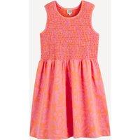 Floral Sleeveless Smocked Dress