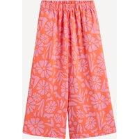 Printed Wide Leg Trousers