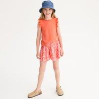 Floral Print Draping Shorts