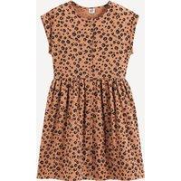 Sleeveless Full Dress in Leopard Print