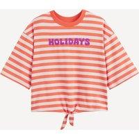 Striped T-Shirt with Knot Detail