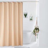 Vichy Printed Shower Curtain