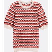 Crochet Crew Neck Jumper, Balloon Sleeves