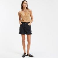 Fine Openwork Knit Vest Top