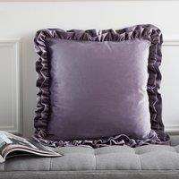 So Soft Velvet Touch Double Frill Filled Cushion