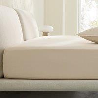 Sabbal Washed Percale Fitted Sheet with 30cm Flap