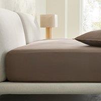 Saria Washed Cotton Sateen Fitted Sheet with 30cm Flap