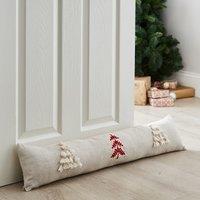 Tufted Christmas Tree Draught Excluder