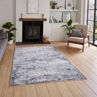 Metallic Distressed Abstract Rug