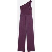 Long Jumpsuit with Asymmetric Shoulder