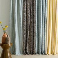 Aretha Printed Cotton Curtain with Hidden Tabs