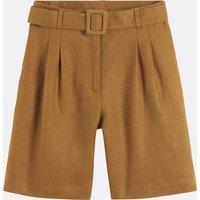 Linen Pleated Shorts