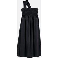 Asymmetric Strapless Maxi Dress