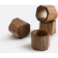 Set of 4 Akacito Acacia Napkin Rings