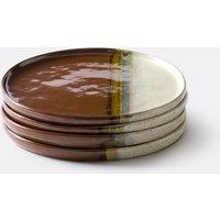 Set of 4 Alizano Plates in Reactive Glazed Stoneware