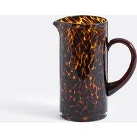 Fauvita Leopard Print Amber Glass Carafe