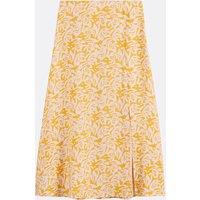 Long Flared Skirt in Floral Print