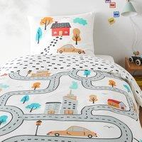 Circuit Cotton Duvet Cover Set with Rectangular Pillowcase