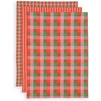 Set of 3 Sidone Yarn-Dyed Cotton Tea Towels