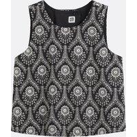 Sleeveless Embroidered Top